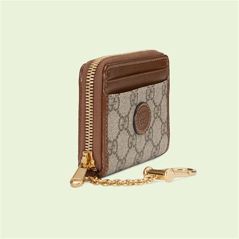 gucci small wallet with keychain|Gucci signature key ring.